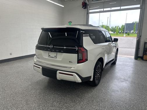 Aspen White 2025 Nissan Armada SL