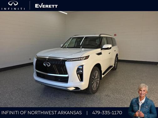 Radiant White 2026 INFINITI QX80 Luxe