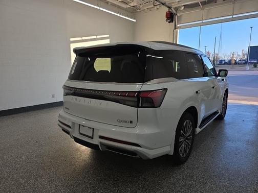 Radiant White 2026 INFINITI QX80 Luxe