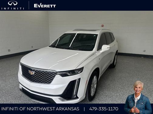 Crystal White Tri-Coat 2021 Cadillac XT6 Luxury FWD