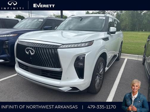 Radiant White 2025 INFINITI QX80 SENSORY