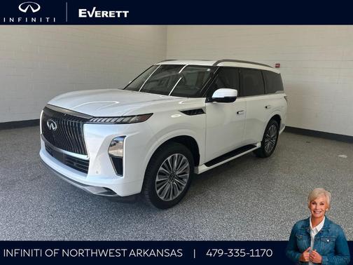 Radiant White 2025 INFINITI QX80 SENSORY