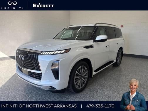 Radiant White 2026 INFINITI QX80 Luxe
