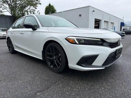 Platinum White Pearl 2024 Honda Civic Sport