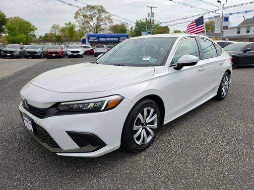 Platinum White Pearl 2024 Honda Civic LX