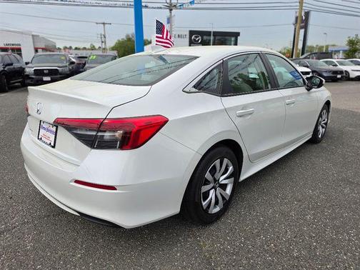 Platinum White Pearl 2024 Honda Civic LX