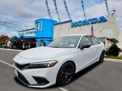 Platinum White Pearl 2024 Honda Civic Sport