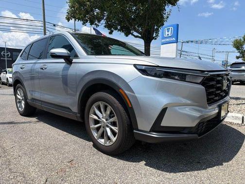 Solar Silver Metallic 2025 Honda CR-V EX AWD