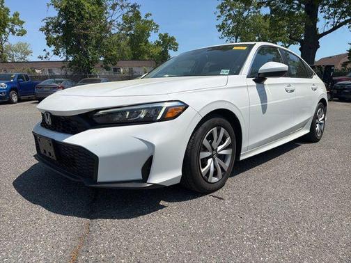Platinum White Pearl 2025 Honda Civic LX