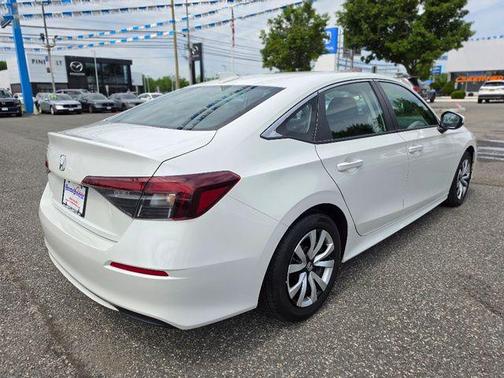 Platinum White Pearl 2025 Honda Civic LX