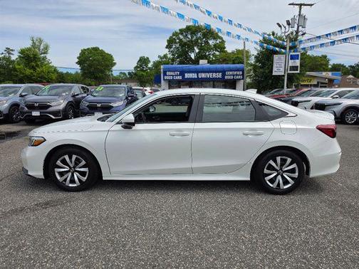 Platinum White Pearl 2025 Honda Civic LX