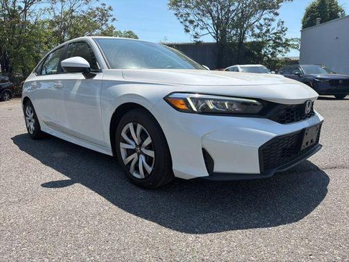 Platinum White Pearl 2025 Honda Civic LX