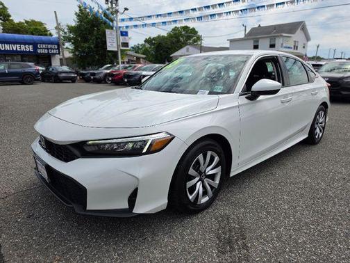 Platinum White Pearl 2025 Honda Civic LX