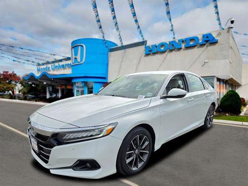Platinum White Pearl 2021 Honda Accord EX-L 1.5T