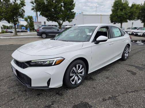 Platinum White Pearl 2026 Honda Civic LX
