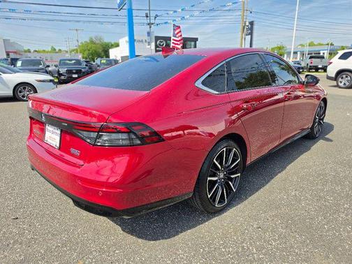 Radiant Red Metallic 2025 Honda Accord Hybrid Touring