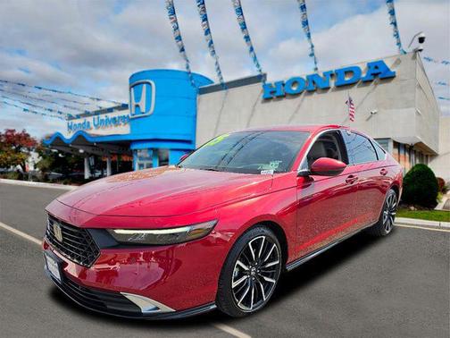 Radiant Red Metallic 2025 Honda Accord Hybrid Touring
