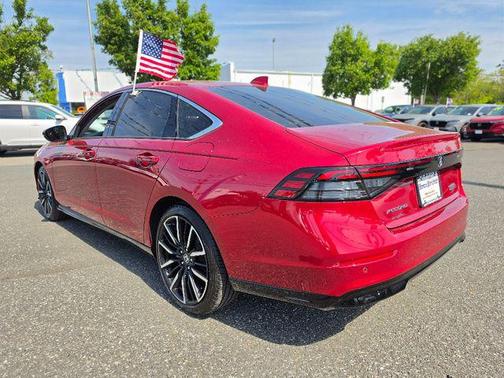 Radiant Red Metallic 2025 Honda Accord Hybrid Touring