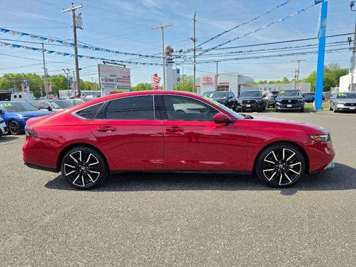 Radiant Red Metallic 2025 Honda Accord Hybrid Touring