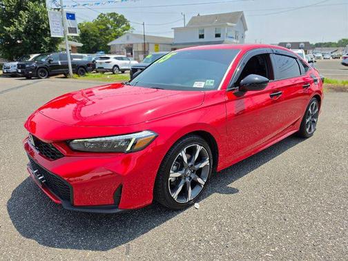 Rallye Red 2025 Honda Civic Hybrid Sport Touring