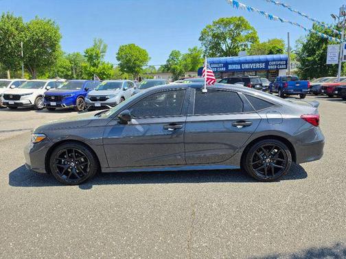 Gray 2025 Honda Civic Hybrid Sport