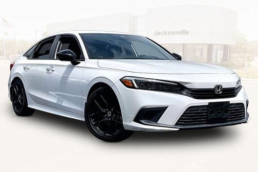 Platinum White Pearl 2022 Honda Civic Sport