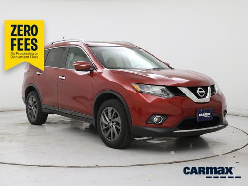 Red 2015 Nissan Rogue SL