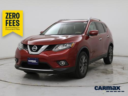 Red 2015 Nissan Rogue SL