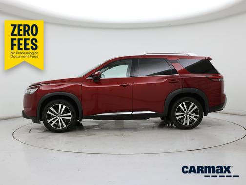 Burgundy 2024 Nissan Pathfinder Platinum