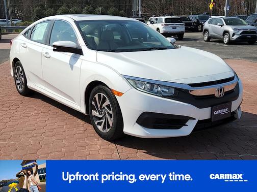 White 2018 Honda Civic EX