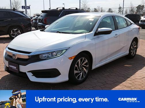 White 2018 Honda Civic EX