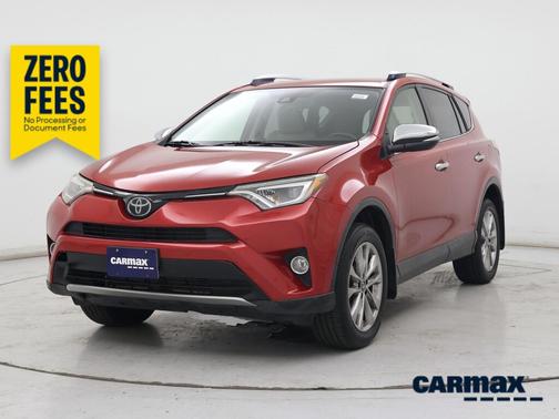 Red 2016 Toyota RAV4 Limited