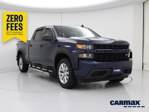 Blue 2021 Chevrolet Silverado 1500 Custom