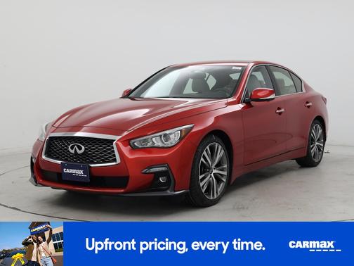 Red 2021 INFINITI Q50 Sensory
