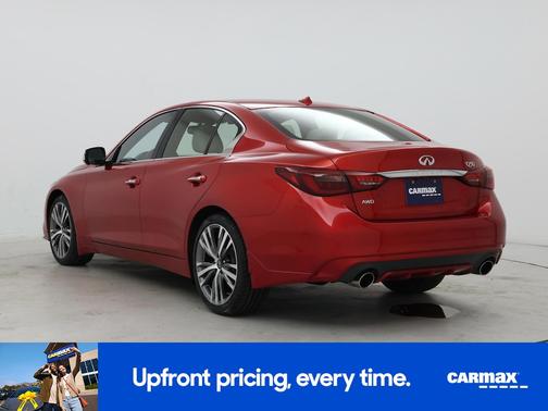 Red 2021 INFINITI Q50 Sensory