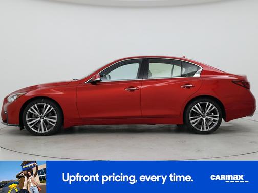 Red 2021 INFINITI Q50 Sensory