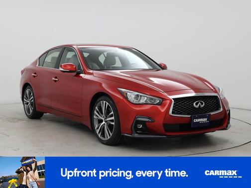 Red 2021 INFINITI Q50 Sensory
