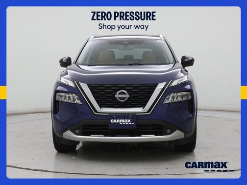 Blue 2022 Nissan Rogue Platinum