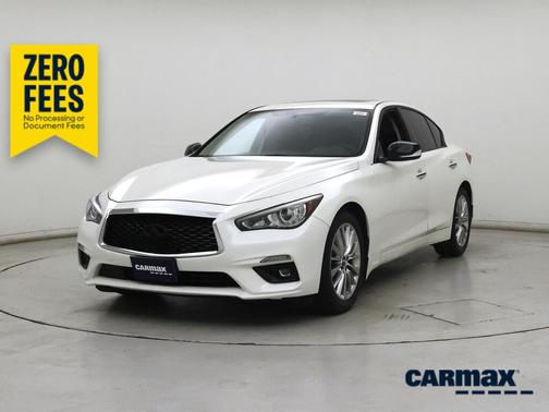White 2019 INFINITI Q50 Luxe