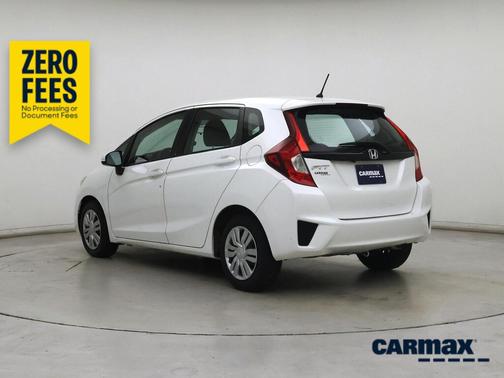 White 2015 Honda Fit LX