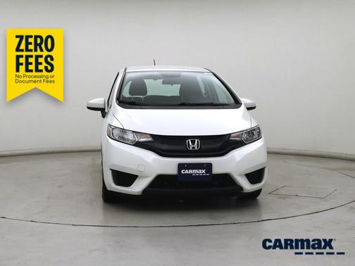 White 2015 Honda Fit LX