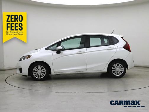 White 2015 Honda Fit LX