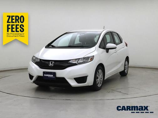 White 2015 Honda Fit LX
