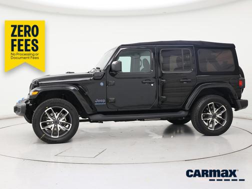 Black 2024 Jeep Wrangler 4xe Sport S