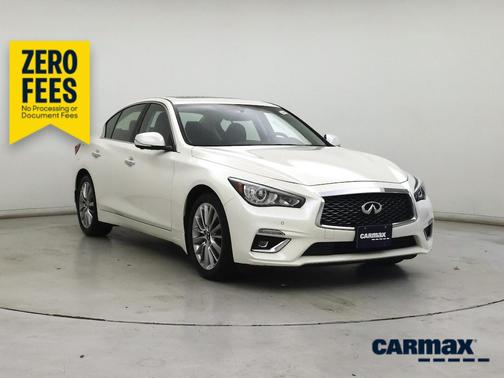 White 2022 INFINITI Q50 Luxe
