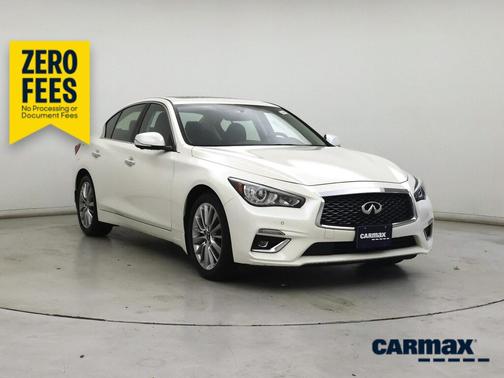 White 2022 INFINITI Q50 Luxe