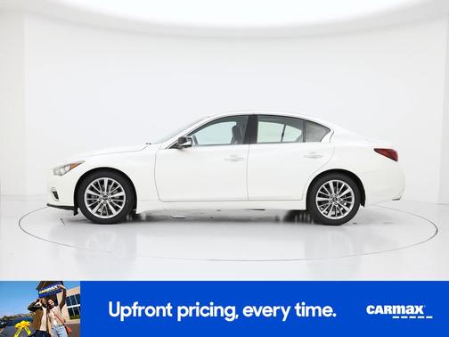 White 2021 INFINITI Q50 Luxe