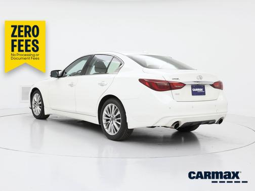 White 2021 INFINITI Q50 Luxe