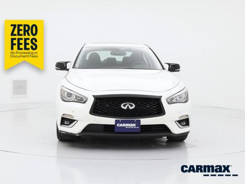 White 2021 INFINITI Q50 Luxe