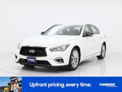 White 2021 INFINITI Q50 Luxe